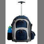 Port Authority® - Wheeled Backpack. Navy/Dark Grey
