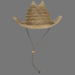 OTTO CAP Straw Cowboy Hat w/Adjustable Cord
